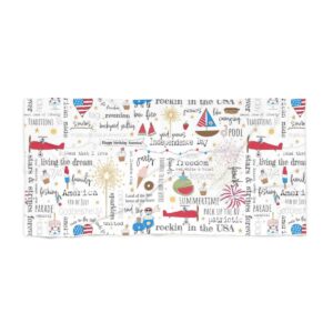 Happy Birthday America Beach Towel
