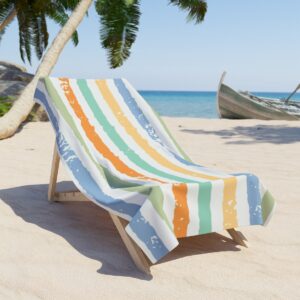 Sunny Days Stripe Beach Towel