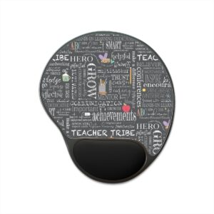 Teacher Tribe Mouse Pad With Wrist Rest